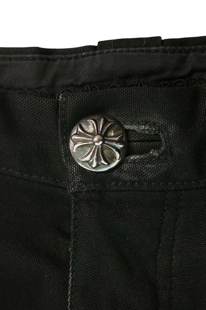 Chrome Hearts CARPENTER DOUBLE KNEE Black Pants Size 30