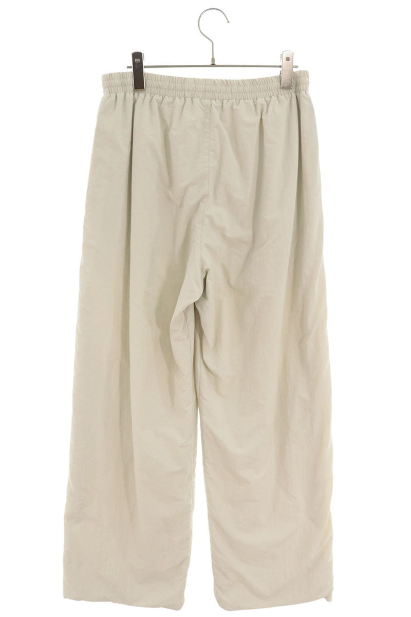 BALENCIAGA Logo Embroidered Nylon Pants White Size S