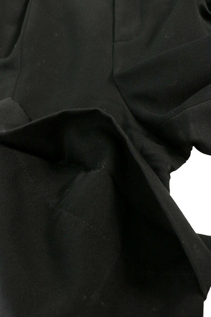 SAINT LAURENT PARIS Black Wool Wide Slacks Trousers Size 46