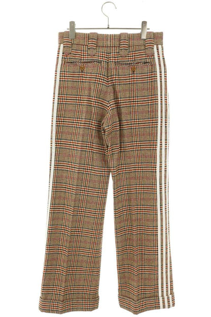 GUCCI 23SS Horsebit Check Wool Pants Brown Size 32