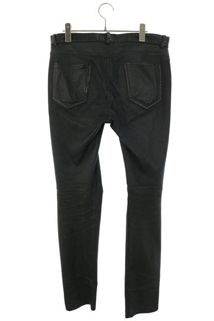 SAINT LAURENT PARIS Lamb Leather Skinny Long Pants Size 36