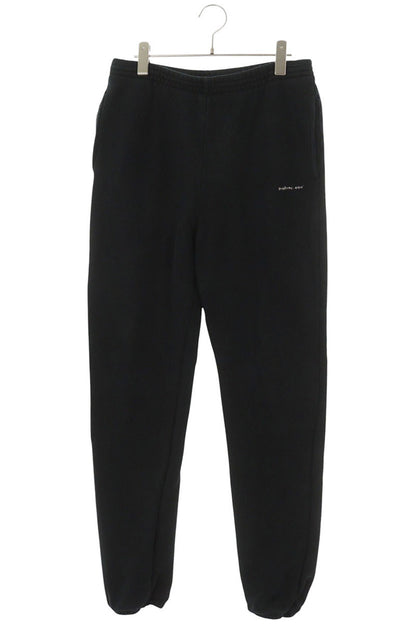 BALENCIAGA Logo Print Sweatpants Black Size 28
