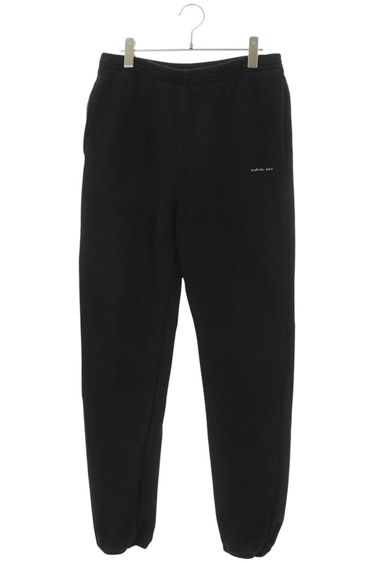 BALENCIAGA Logo Print Sweatpants Black Size 28