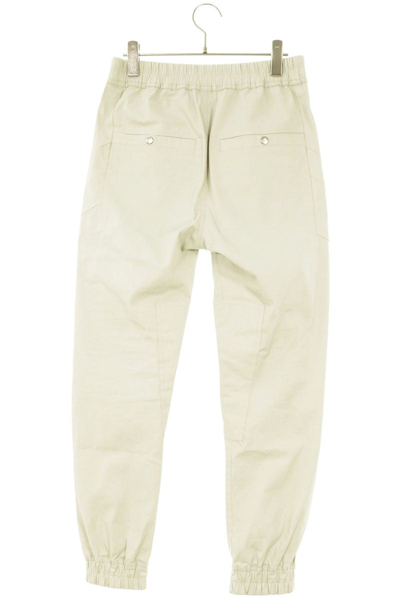 Rick Owens Biker Jogger Cotton Blend Pants White Size 33