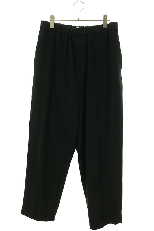 JILSANDER 24SS Black Wool Easy Tapered Slacks Size 46