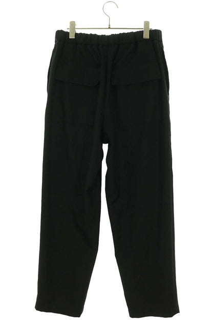 JILSANDER 24SS Black Wool Easy Tapered Slacks Size 46