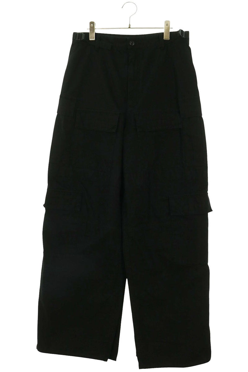 BALENCIAGA Black Cotton Apron Cargo Pants Size 28