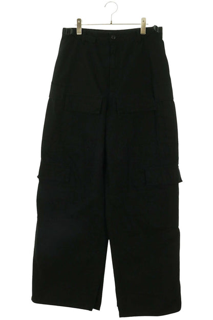 BALENCIAGA Black Cotton Apron Cargo Pants Size 28