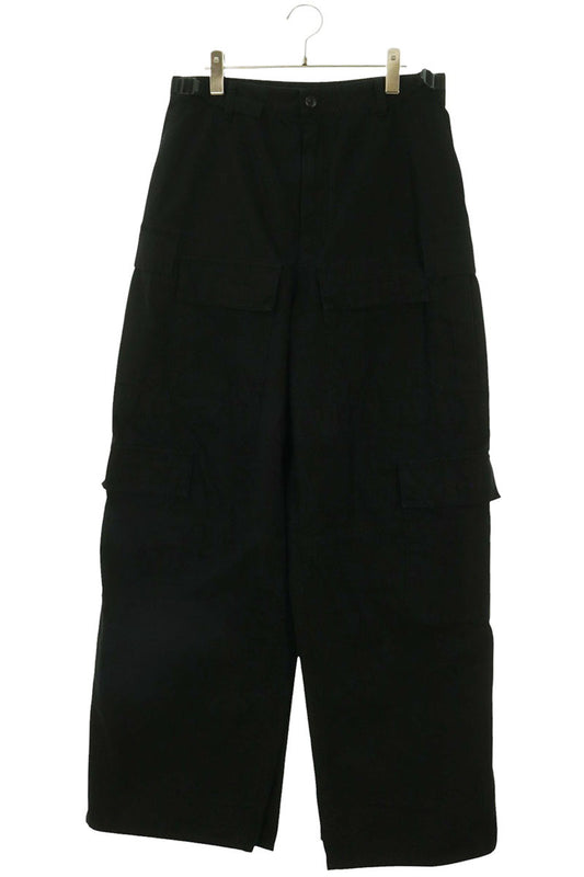 BALENCIAGA Black Cotton Apron Cargo Pants Size 28