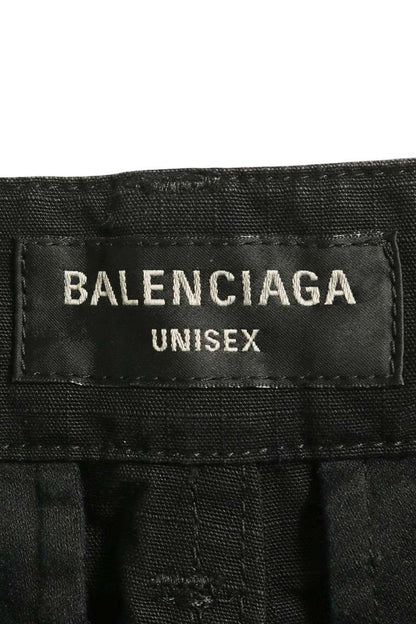 BALENCIAGA Black Cotton Apron Cargo Pants Size 28