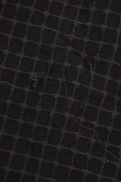 ULTERIOR Cotton Checked Pants Black Size 34
