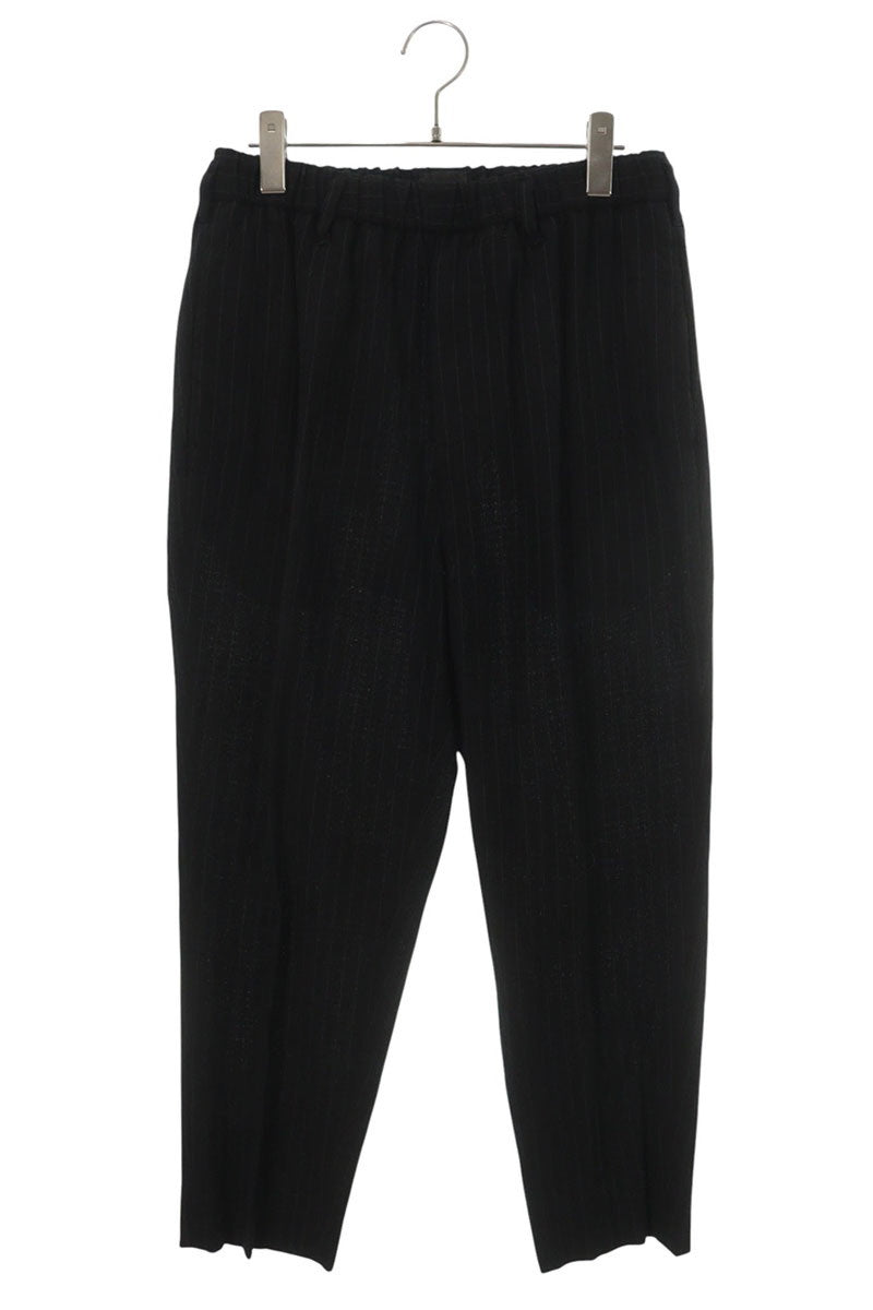 Yamauchi Wool Seersucker Pants Black Size 34