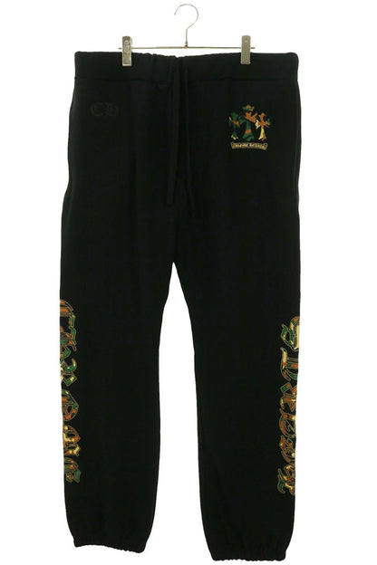 Chrome Hearts Camo Logo Print Cotton Sweatpants Size 36