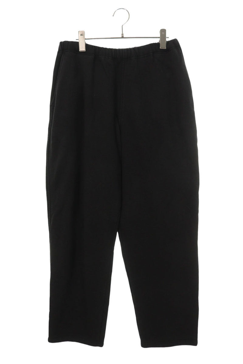 COMOLI Wide Cotton Sweatpants Black Size 32