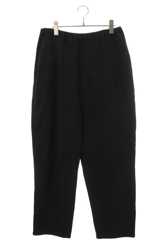 COMOLI Wide Cotton Sweatpants Black Size 32