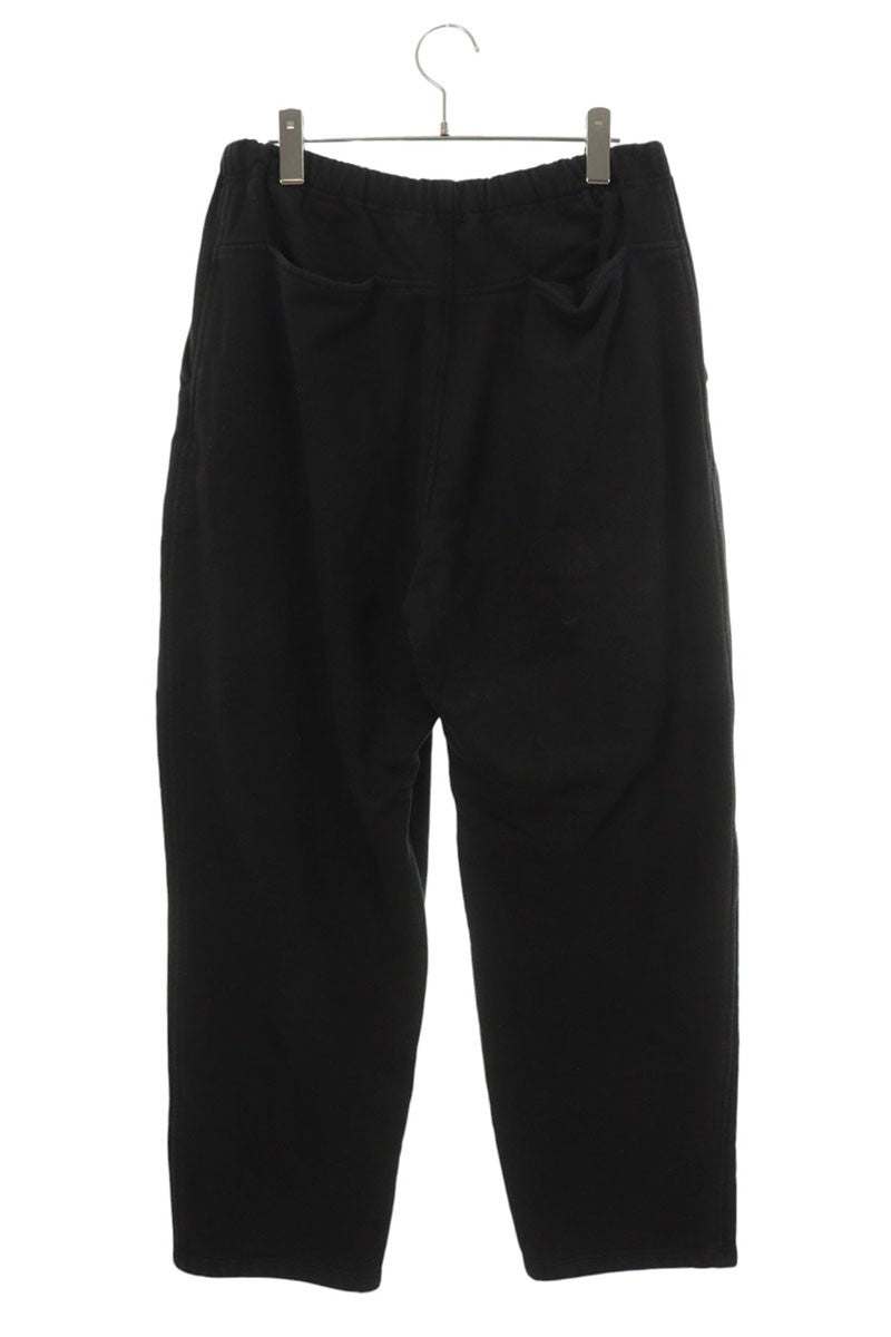 COMOLI Wide Cotton Sweatpants Black Size 32