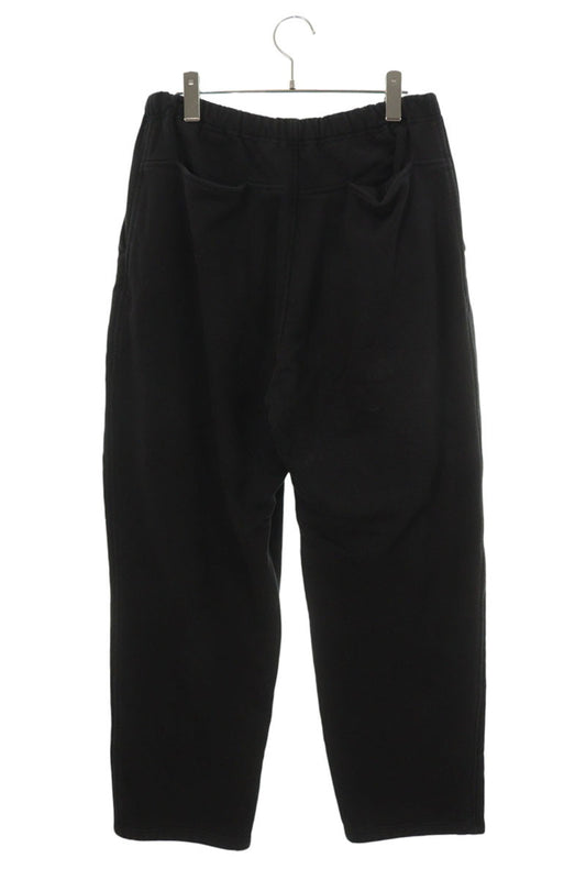 COMOLI Wide Cotton Sweatpants Black Size 32
