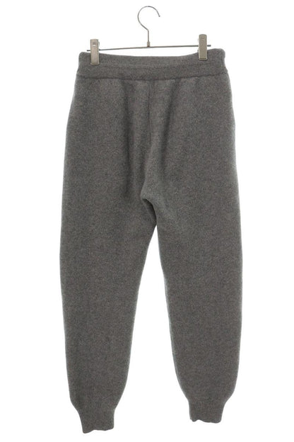CELINE Logo Knit Wool Cashmere Jogger Pants Gray Size 30