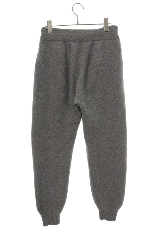 CELINE Logo Knit Wool Cashmere Jogger Pants Gray Size 30