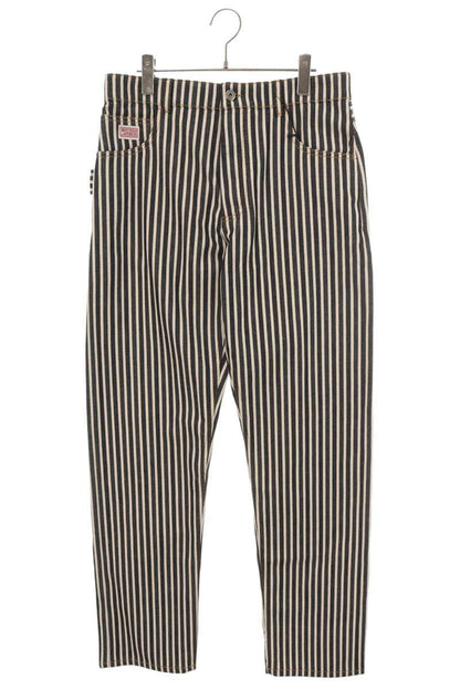 BOTTEGA VENETA Stripe Cotton Button Pants Blue/White Size 46