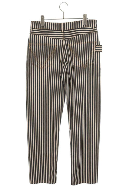 BOTTEGA VENETA Stripe Cotton Button Pants Blue/White Size 46