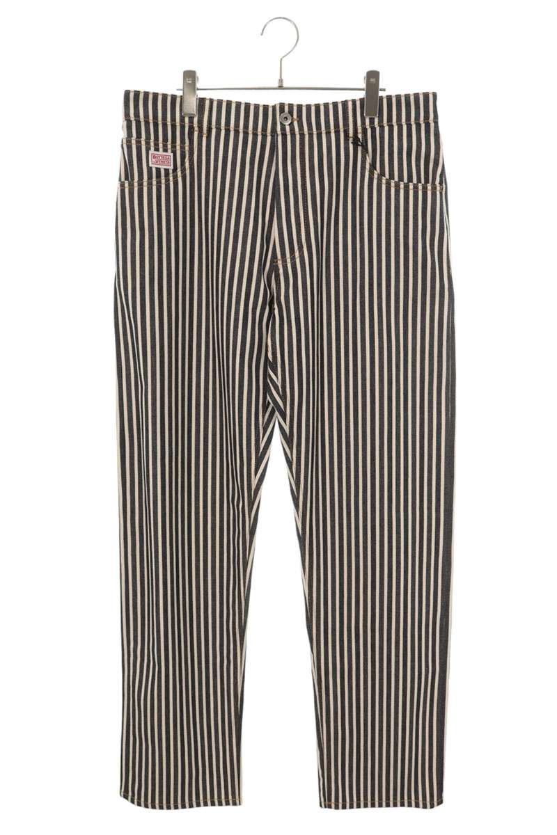 BOTTEGA VENETA Stripe Cotton Button Pants Blue/White Size 50