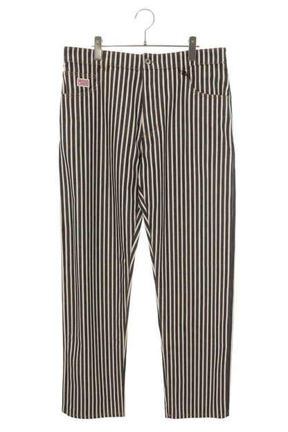 BOTTEGA VENETA Stripe Cotton Button Pants Blue/White Size 50