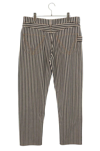 BOTTEGA VENETA Stripe Cotton Button Pants Blue/White Size 50