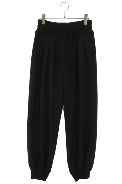 LOEWE Anagram Embroidered Wool Easy Slacks Black Size 30