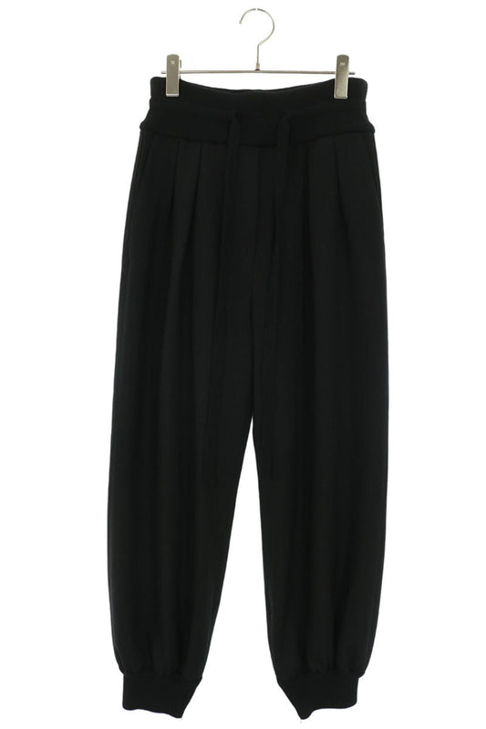 LOEWE Anagram Embroidered Wool Easy Slacks Black Size 30