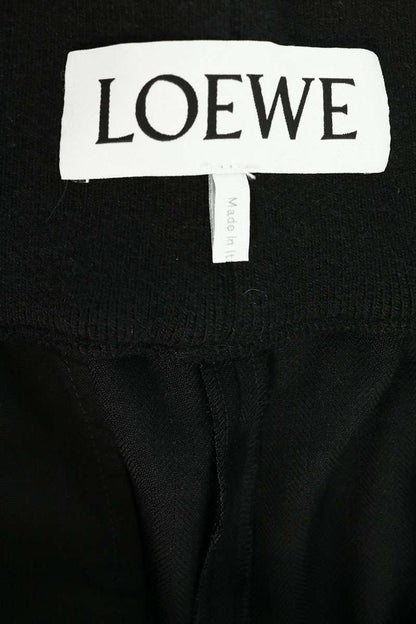 LOEWE Anagram Embroidered Wool Easy Slacks Black Size 30