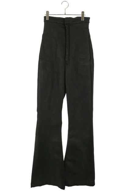 Rick Owens DIRT BOLAN Coated Flare Pants Black Size 46