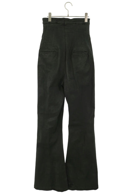Rick Owens DIRT BOLAN Coated Flare Pants Black Size 46