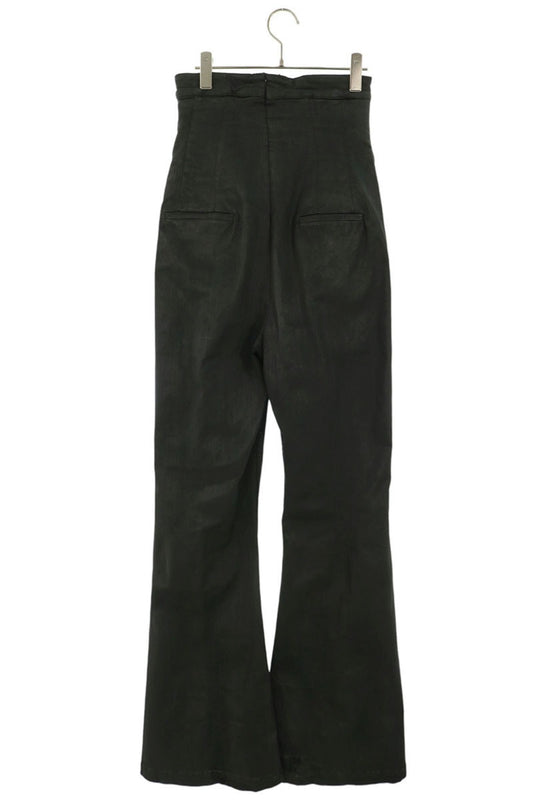 Rick Owens DIRT BOLAN Coated Flare Pants Black Size 46