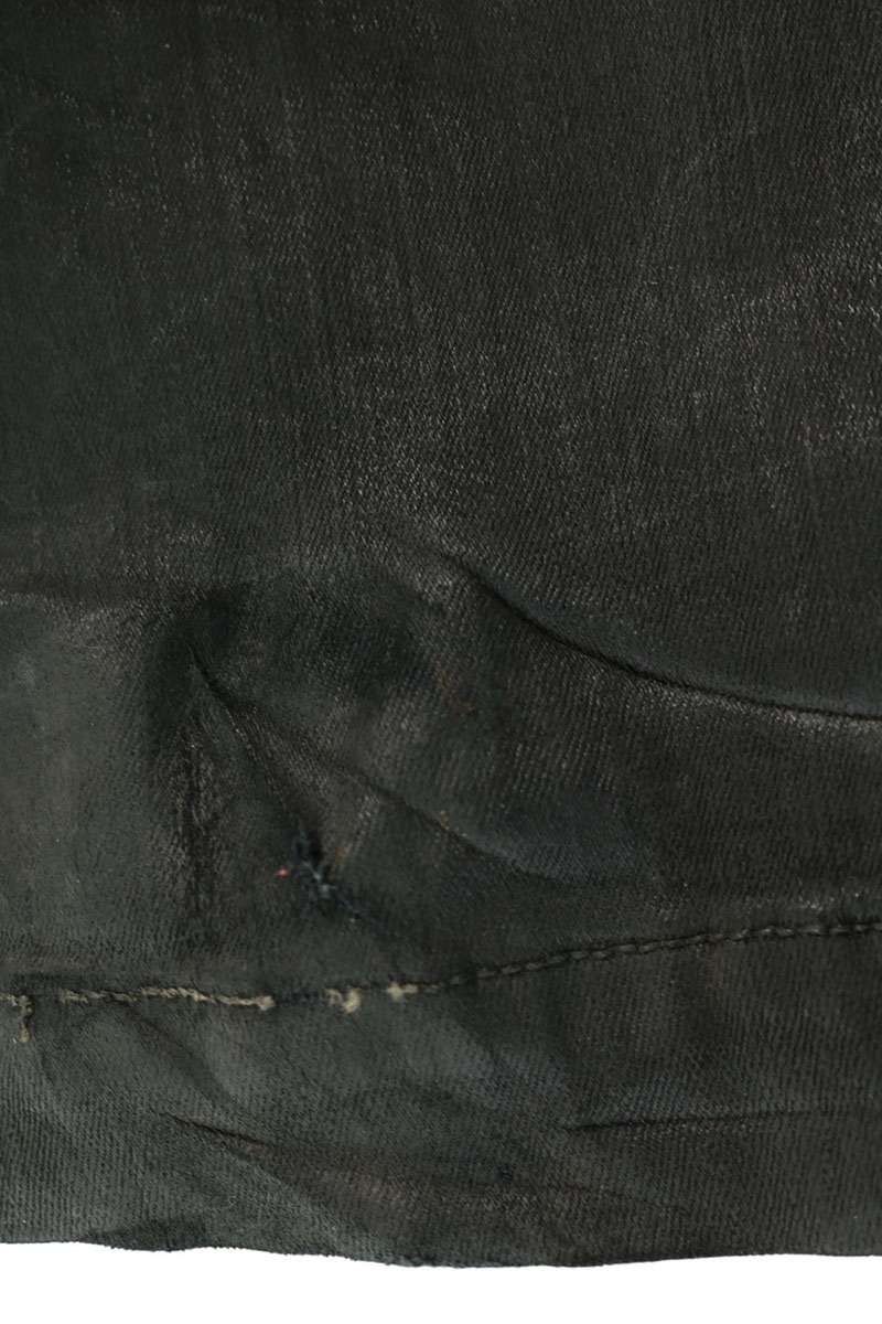 Rick Owens DIRT BOLAN Coated Flare Pants Black Size 46