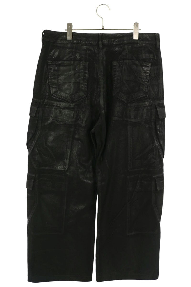 DRKSHDW Coated Double Cargo Cotton Pants Black Size 34