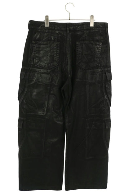 DRKSHDW Coated Double Cargo Cotton Pants Black Size 34