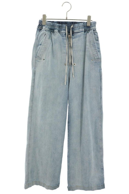 DRKSHDW Gueber Wide Leg Stretch Cotton Pants Indigo Size XS