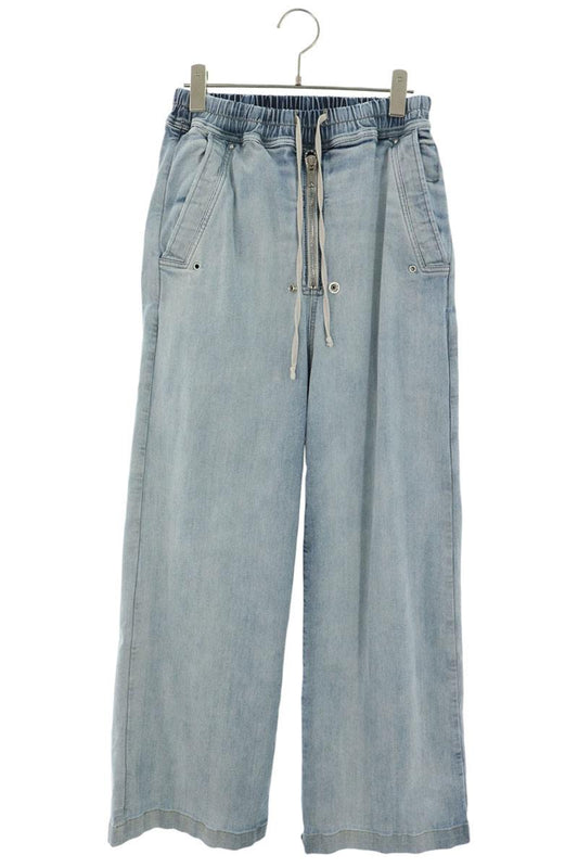 DRKSHDW Gueber Wide Leg Stretch Cotton Pants Indigo Size XS