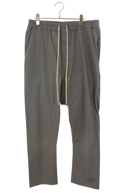 Rick Owens Drawstring Sarouel Pants Gray Cotton Size 52