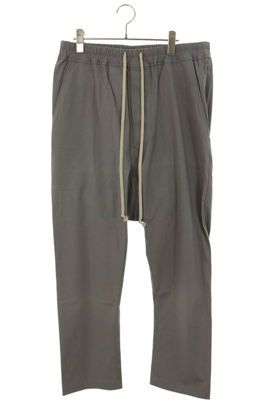 Rick Owens Drawstring Sarouel Pants Gray Cotton Size 52