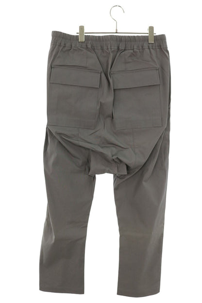 Rick Owens Drawstring Sarouel Pants Gray Cotton Size 52