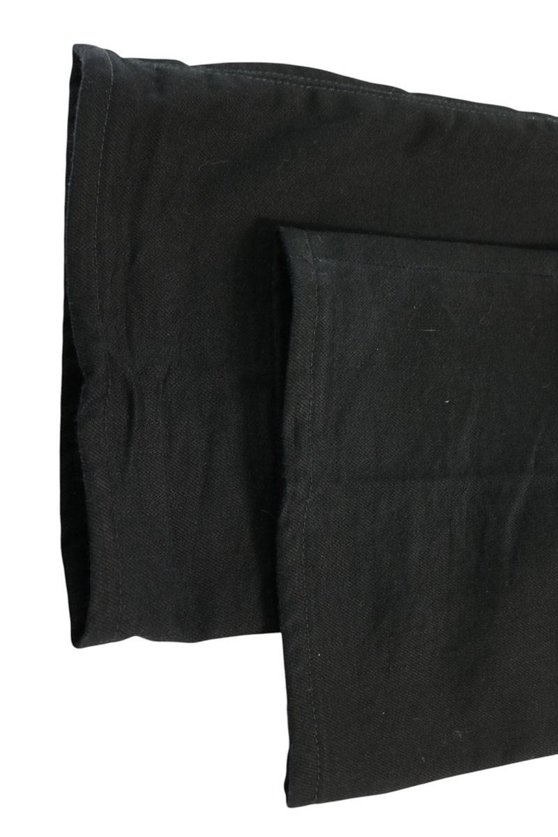 Chrome Hearts Arch Logo Button Cargo Black Cotton Pants Size 31