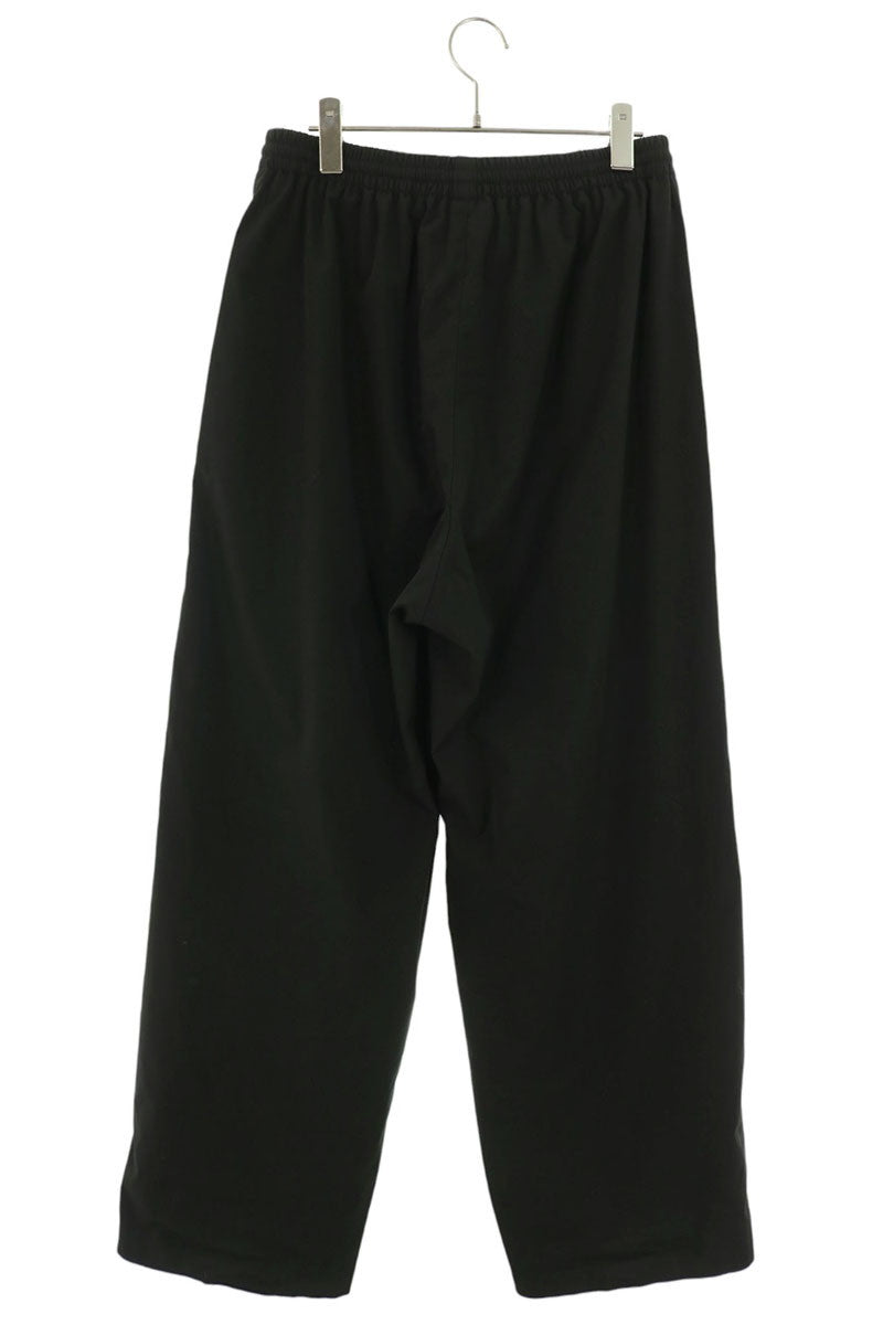 BALENCIAGA Logo Embroidered Nylon Pants Black Size XS