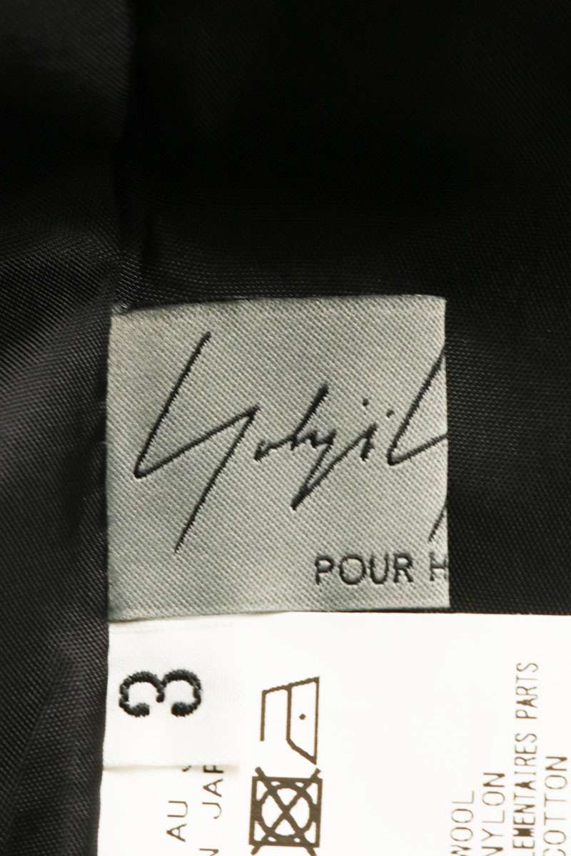 YOHJI YAMAMOTO POUR HOMME Beksinski Print Wool Pants Size 3