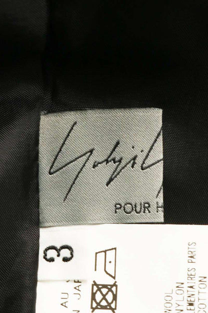 YOHJI YAMAMOTO POUR HOMME Beksinski Print Wool Pants Size 3