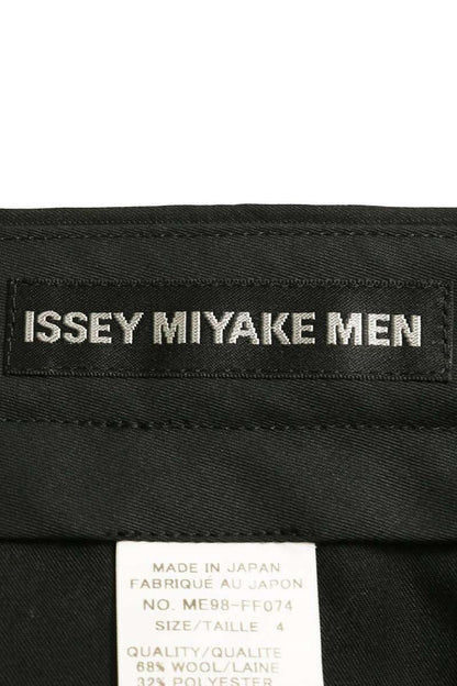 ISSEY MIYAKE MEN Striped Wool Blend Slacks Black Size 4