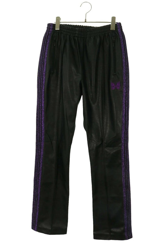 Needles 19AW Faux Leather Pants Black/Purple Size S
