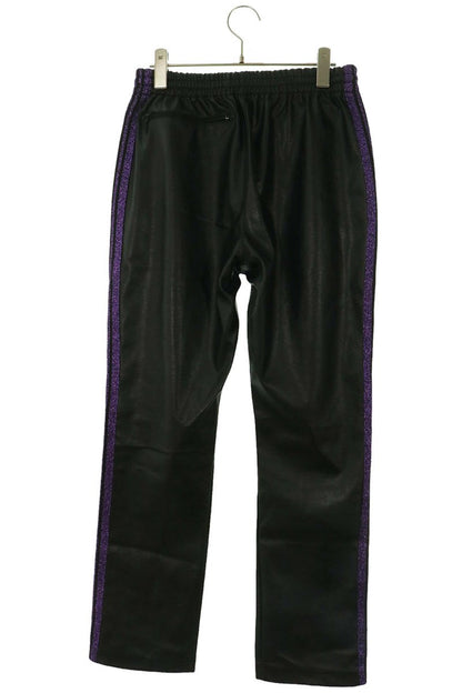 Needles 19AW Faux Leather Pants Black/Purple Size S