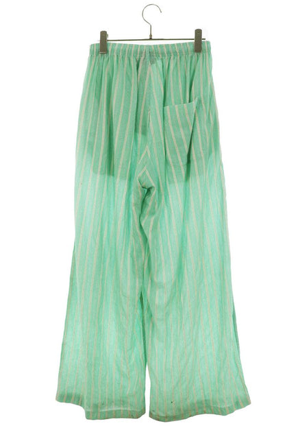 BALENCIAGA Striped Pajama Pants Green/White Size XXS